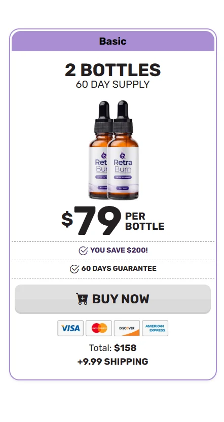 Retra Burn Pro™ 2 bottles pricing
